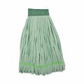 Boardwalk 5 in Looped-End Wet Mop, Green, Microfiber, PK12 BWKMWTLGCT